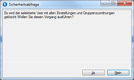 Einen Benutzer löschen