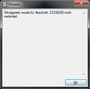 Hinweis zum Windgesetz Hinweis zum Windgesetz