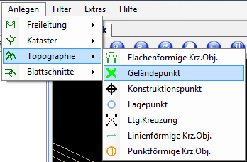 Geländepunkt anlegen