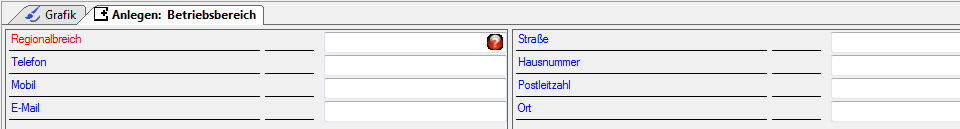 Optionen für das Anlegen eines Regionalbereichs