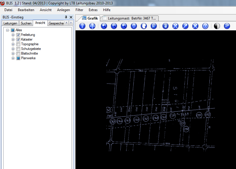 Kataster in der Grafik