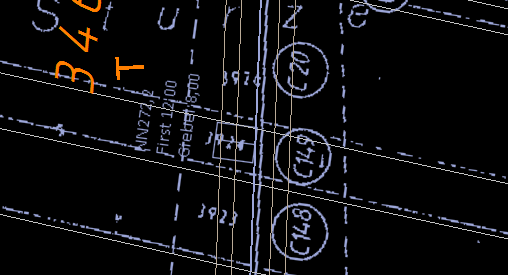 Kataster nach der Helmert-Transformation