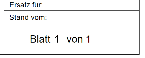 Beispiel für eine Blattnummerierung