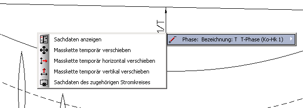 Kontextmenü mit den Optionen zum Verschieben