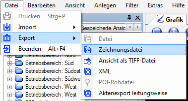 Zeichnungsdatei exportieren