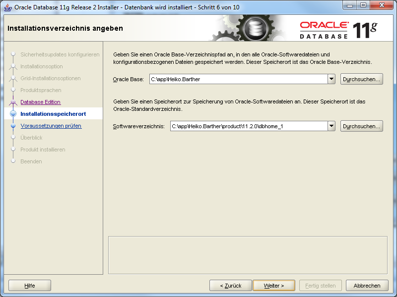 Speicherort Speicherort
