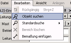 Untermenü "Bearbeiten"